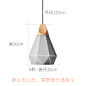 北欧吊灯实木后现代简约餐厅吊灯单头创意个性铁艺镂空工业风灯具-淘宝网