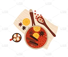 热甜红酒,饮料,华丽的,传统,含酒精饮料,热,配方,香料,烹调,上装