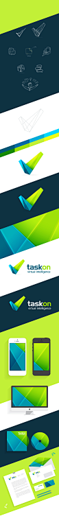 TaskOn : Logo for the virtual intellect program TaskOn