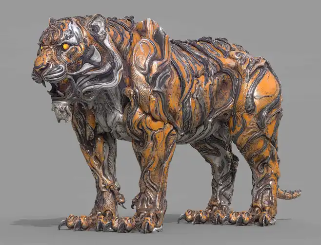 TIGER - ZBrushCentral-花瓣网