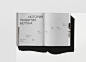 book editorial design  concrete Printing gray font branding  architecture identity monochrome