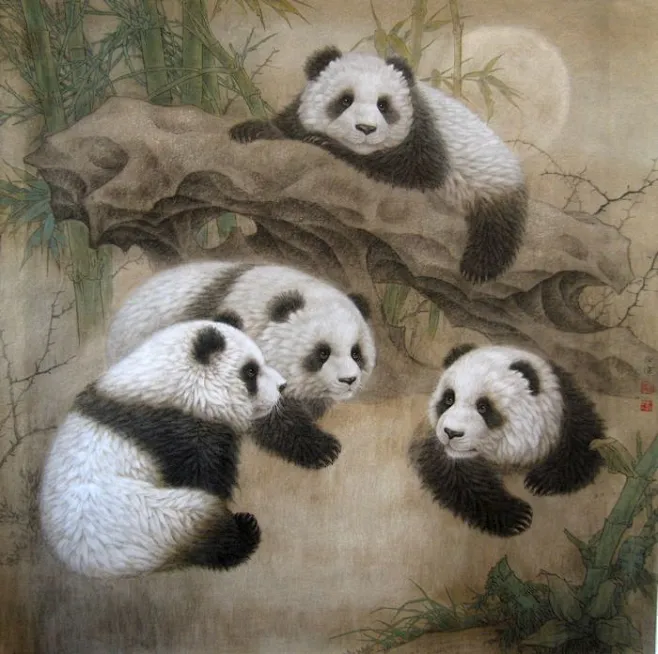 【著名画家任伟作品欣赏】-花瓣网