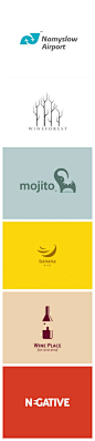 #LOGO精选# 一组正负形灵感logo设计欣赏 ????@北坤人素材