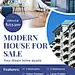 Simple Modern Style House Listing for Sale Real Estate Flyer
