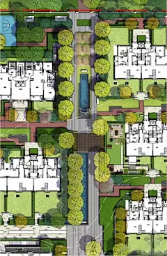 上海东原郦湾住宅景观平面图-上海东原郦湾住宅景观第24张图片