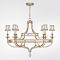 Fine Art Lamps Prussian Neoclassic 6 Lights Chandelier