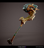 Darksiders 2 - Misc, Hunter Mortenson : A bunch of random odds and ends I worked on for DS2. 

Some weapons for death, and some environment textures/props made to help out the environment team meet deadlines during production.
