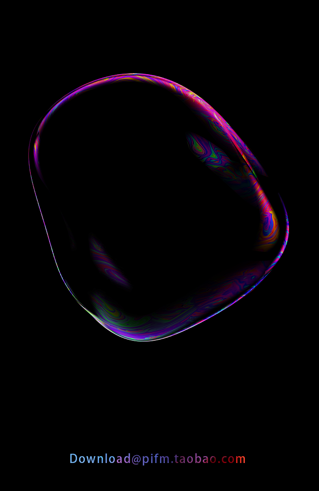 透明彩色气泡素材