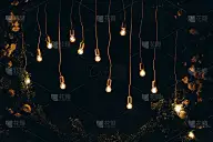 婚礼装饰，用灯泡装饰退出仪式的拱门