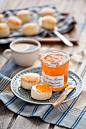 Scones with orange jam