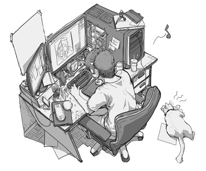 一组人物动态练习

马来西亚插画师 Sa...