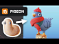 This contains an image of: Pigeon in Blender 2.90 - 3D Modeling Timelapse