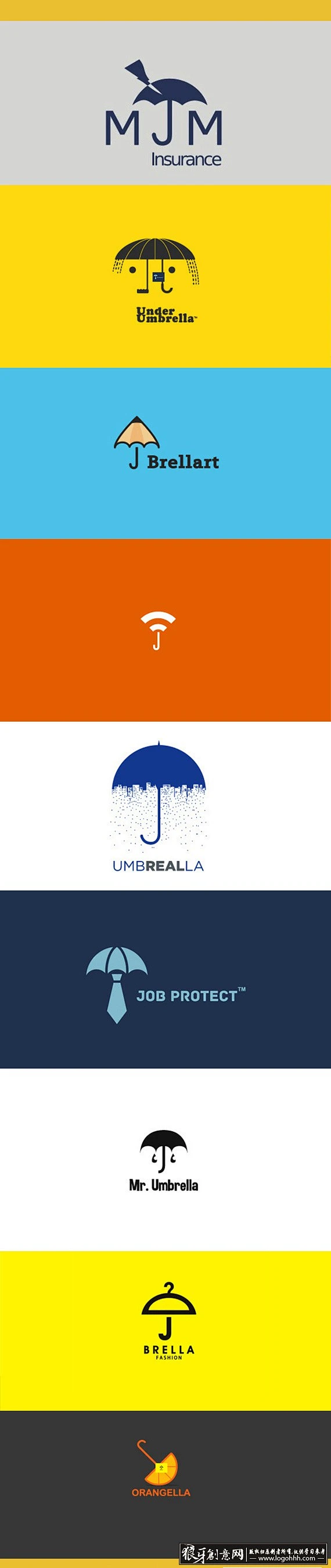 标志logo 雨伞LOGO设计灵感元素 雨伞标志设计元素 雨伞LOGO元素 雨伞标志灵感 雨伞商标图标网 #海报# #海报设计#