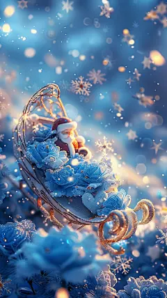 caibo2023_Beautiful_and_romantic_snow_scenea_sky_sleigh_made_of_7497b1fd-afc7-49f8-ba07-7f67d33c8328