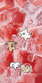 线条小狗西瓜1