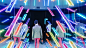 Hermès Builds a High Tech, Pop-Up City in Tokyo That Lasts a Day : The 30,000-square foot pleasure palace featured a real fashion show, but there were also plenty of digital fireworks, a mirrored hall with neon rainbows, and even vinyl records. 