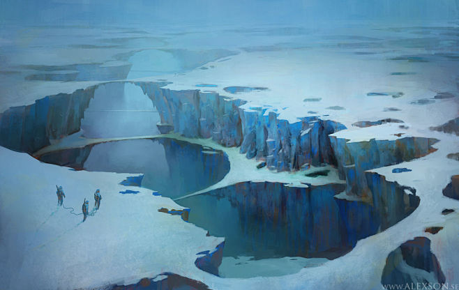 冰雪,山石,森林,海景,实景图片