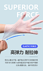 玉手 一次性手套PVC材质橡胶胶皮手套透明A级加厚餐饮厨房家用 100只盒装 M【图片 价格 品牌 报价】-京东