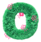 3D立体毛茸字母数字-O