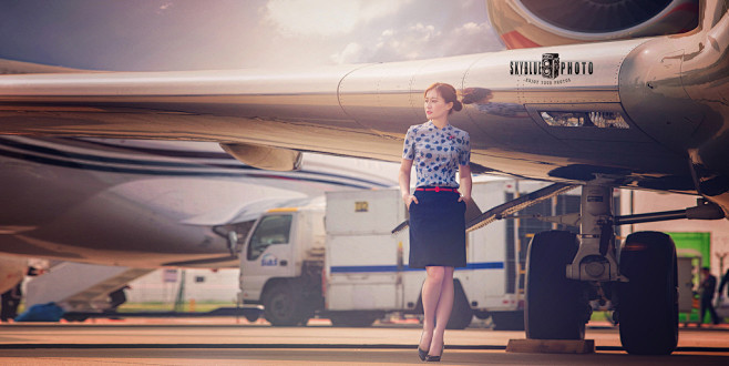 冲上云霄商务机加空姐