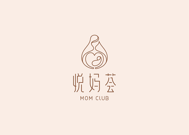 Mom ClubVI，VIS，标志设计，...