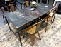 长桌/餐桌/会议桌/做旧工业金属桌/Industrial Metal Long Table-淘宝网