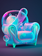 AI产品 充气沙发 sofa 未来future风格 by_乌鸦机械师 (3)