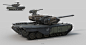 MT006 ''Icelus'' , noax . : Unmanned autonomous tank.Mass-produced for urban warfare . Heavily relies on quantity rather than quality. I imagine after war is over,these armour units will continue to patrol empty desolated land until destroyed or unable to