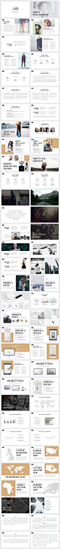Air Minimal PowerPoint Template by Slidedizer on @creativemarket: 