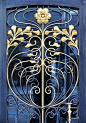 Art nouveau door detail, Barcelona