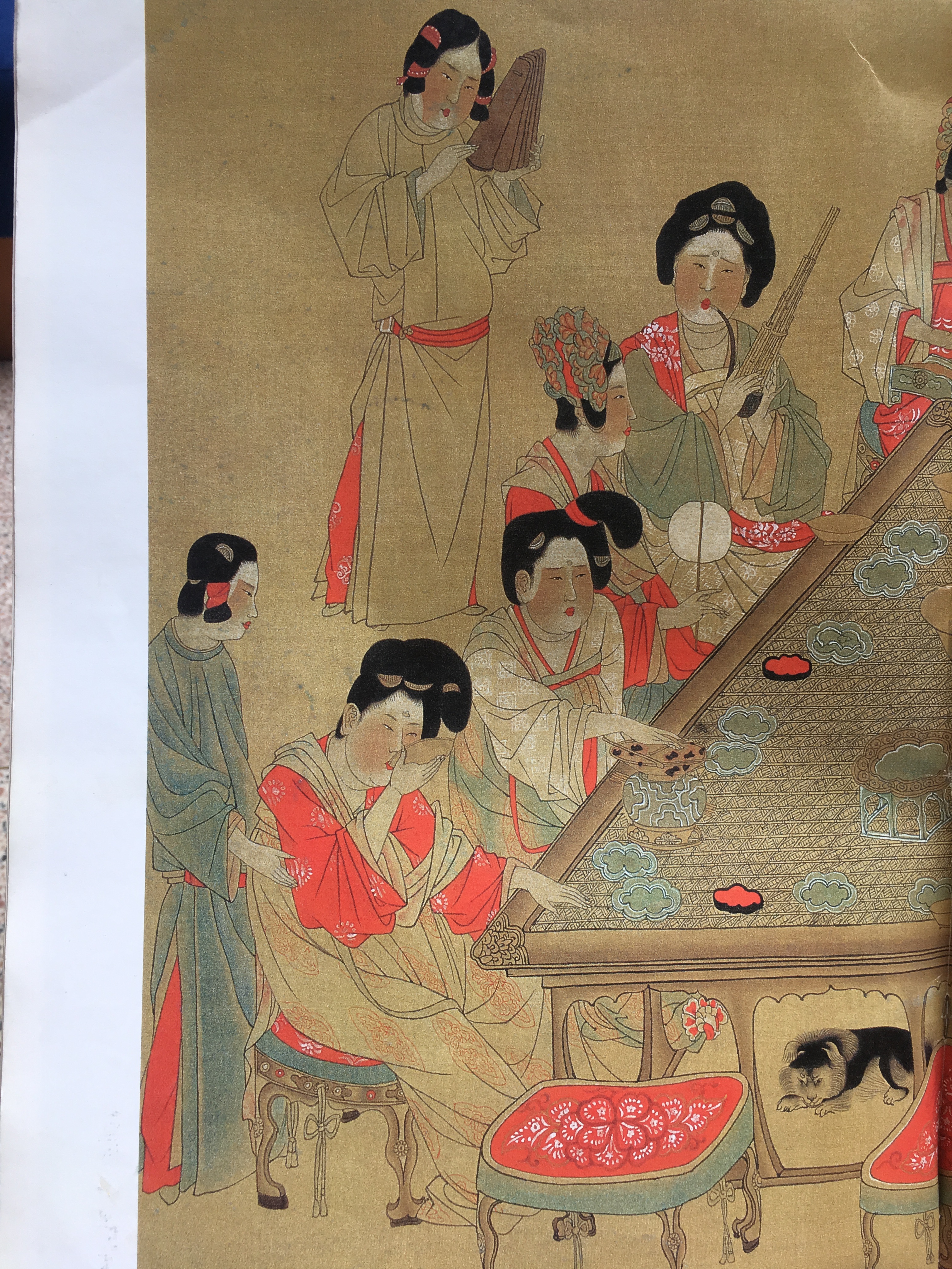 唐仕女《唐宫仕女图》 唐·张萱、周昉中国十大传世名画