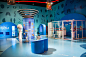Asia China, Beijing, science and technology museum, indoor exhibition hall,. Asia China, Beijing, science and technology museum, modern building, indoor stock images