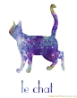 Cat II Galaxy Universe Fine Art Print Poster by SymphonyOfStars