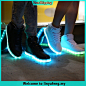 Free Shipping 8 Colours USB Charging Led Luminous Shoes Men Women Leather Waterproof Shoes Raya 2021