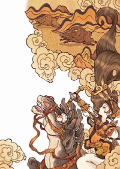 叼橄榄的小妖采集到和风&新中式插画