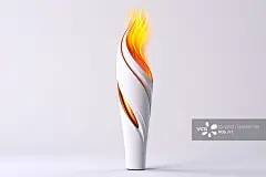 【AI数字艺术】运动会的火炬传递3D卡通图标图片素材