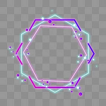 其中包括图片：Transparent Frame Border White Transparent, Neon Polygon Frame ...