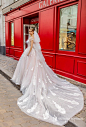 victoria soprano 2019 bridal sleeveless sheer strap sweetheart neckline heavily embellished bodice princess blush ball gown wedding dress royal train (jakline) bv