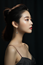 AI数字艺术美容女性肖像人物摄影图素材