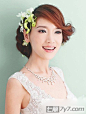 2013韩式甜美新娘发型图片 时尚发型打造最佳气质新娘 (2)
