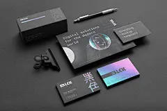 Blck Branding Mockup Kit 15款信封信纸名片品牌形象文具VI应用设计ps样机素材展示效果模板_UIGUI