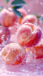 甜美诱人的粉色系水果摄影图 - 小红书