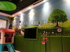 海底捞餐厅儿童娱乐区手绘墙壁画，让来吃饭的大朋友和小朋友都有一个更好的就餐环境，也让餐厅的生意更加兴隆。
大小手绘，您身边的墙绘壁画专家！更多客户详情请点击&gt;http://www.hwdaxiao.com