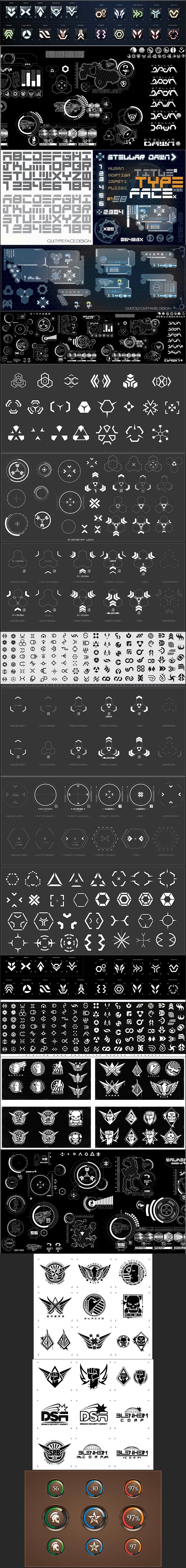 #科技# #图标# UI SCI-FI ...