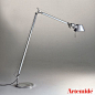 A floor standing fixture, Tolomeo Reading #floorlamp has a fully adjustable articulated arm structure. http://www.loftmodern.com/products/artemide-tolomeo-reading-floor-lamp-led: 