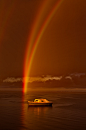 维多利亚天鹅湾的双彩虹