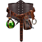SUMGOGO 5PCS Corset Renaissance Belt Medieval Renaissance Belt Pouch Cork Potion Bottle Festival Halloween Costume Accessory