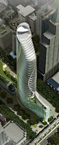 Magnolias Ratchaprasong Tower, Bangkok by Gensler Architects :: 60 floors, height 238m