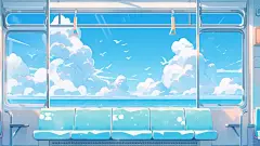 幻境列车AIGC插画壁纸 - 小红书