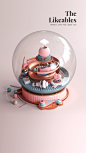 YOOX: Make a Wish : Make a Wish is Yoox international campaign for the christmas season 2017. Illustrated by Peter Tarka, five snow globes were created to showcase, in an abstract way, feature presents you can find at Yoox: the likeables, the desirables, 